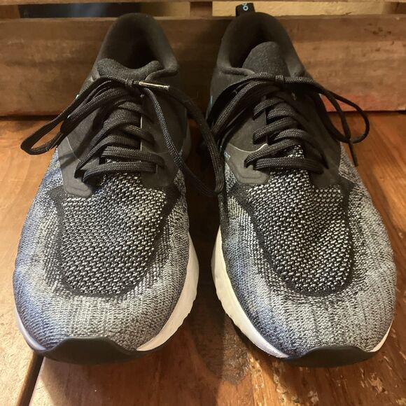 Nike Odyssey React 2 Flyknit Running Shoes Black Blue AH1015-002 Men’s Size 10.5 - Picture 3 of 7